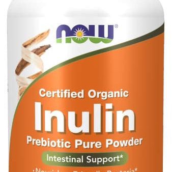 Now Foods, Certified Organic Inulin (Bio-Inulina), 227g Polvo vegano, Probado en Laboratorio, Sin Soja, Sin Gluten, Sin OGM, Vegetariano Embalaje Deteriorado (Cad: 28 02 2026) For Discount