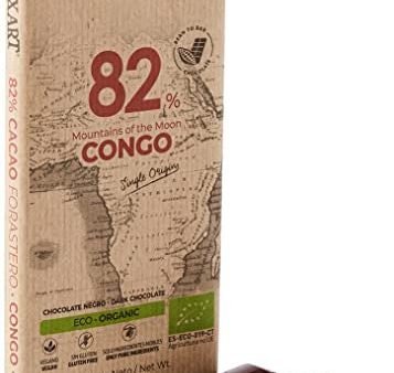 Blanxart Tableta de Chocolate Negro Ecológico - Congo 82% Cacao 1 Unidad 125 g (Cad: 30 12 2024) For Discount