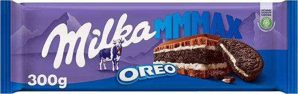 Tableta de Chocolate Milka MMMAX Oreo con Relleno de Vainilla on Sale