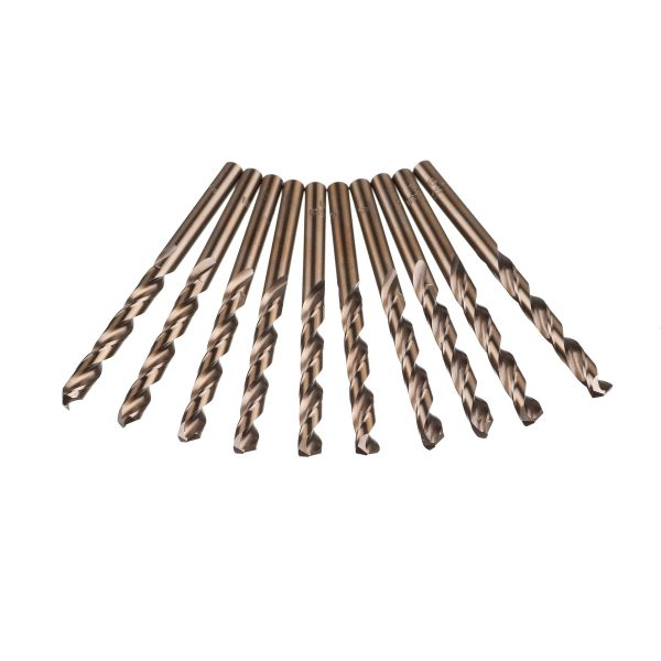 Lote de 10 brocas helicoidales de acero rápido M35 HSS o cobalto para taladros métricos de alta velocidad 6 mm x 93 mm para perforar acero inoxidable y metal Embalaje Deteriorado Online Sale