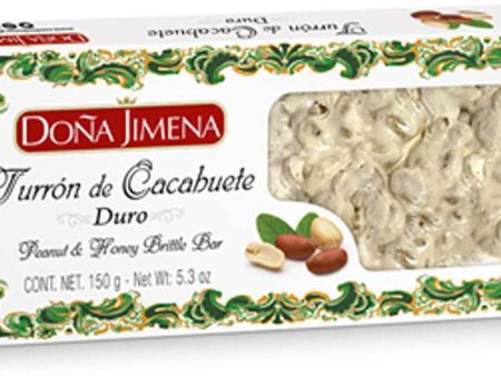 Doña Jimena, Turrón de Cacahuete Elaborado com Cacahuete y Miel,, 150g (Cad: 31 12 2023) on Sale