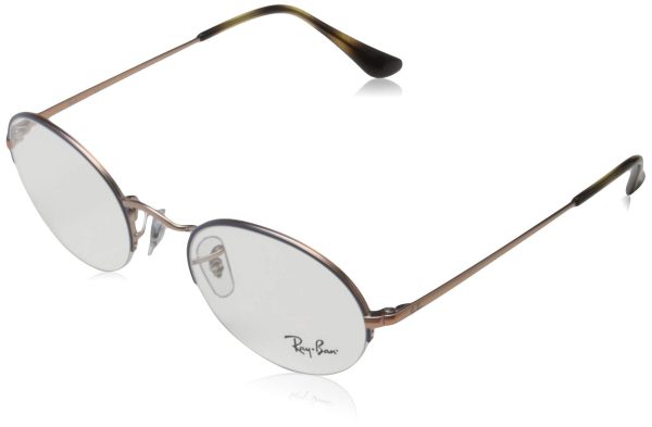 Monturas de Gafas Ray-Ban 0RX6547, Color Plateado Mate, Unisex Talla 49 Hot on Sale