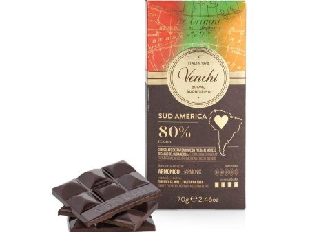 Tableta de Chocolate Extra Negro 80% América del Sur - Altamente Aromático - Vegano - Sin Gluten Online Sale