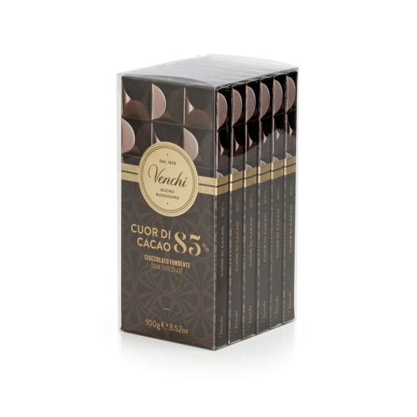 Kit de Tabletas  Cuor di Cacao  85%, 600g - Chocolate negro Centro América del Sur - Sin Gluten - Set de 6 Online Hot Sale