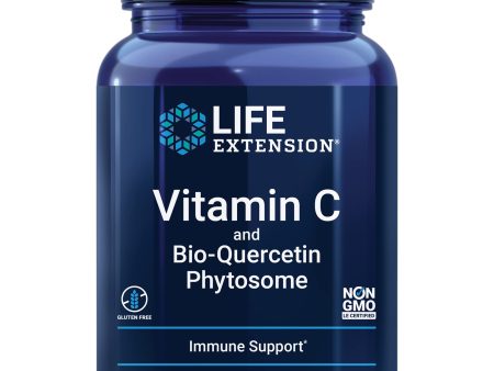 Vitamina C de Life Extension con Bio-Quercetina Fitosoma 1000mg - Suplemento diario de vitamina C de alta potencia absorbible - Para la salud del sistema inmunológico - Sin gluten, no transgénico, vegetariano - 60 tabletas (Cad: 31 10 2023) Online Sale