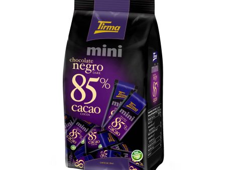 Tirma Chocolate Negro 85% Cacao en Formato Mini | Mini Tabletas de Chocolate Negro sin Gluten | Barritas Veganas de Chocolate Negro | Chocolatinas Individuales para Café | 18 unidades, 180 g en total Online