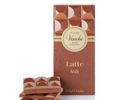 Tableta de Chocolate con Leche Venchi, 100 g - Sin Gluten Fashion