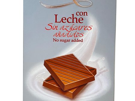 Tableta de Chocolate con Leche Premium Antiu Xixona Sin Azúcares Añadidos, 125 Gramos For Sale