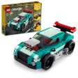 LEGO Creator Deportivo Callejero, Juguete 3 en 1, Coche de Carreras o Descapotable, Detalle de Cumpleaños para el Colegio, Regalo Niños de 7 años, Multicolor Embalaje Deteriorado Hot on Sale