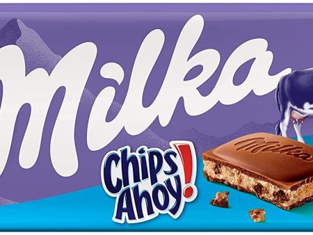 Tableta de Chocolate con Leche Milka Chips Ahoy! con Trozos de Galleta y Pepitas de Chocolate 100g (Cad: 29 10 2023) Hot on Sale