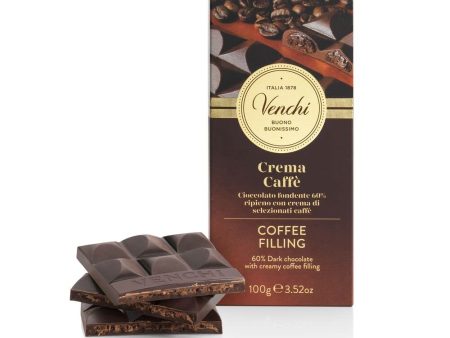 Tableta de Chocolate Negro 60% Rellena de Café, 100g - Sin Gluten Fashion