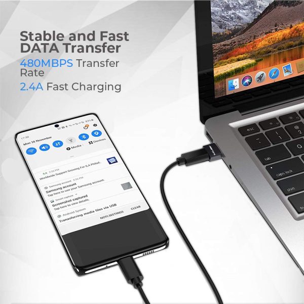 Nuevo Adaptador USB C [Paquete de 4, Black], Adaptador USB A USB C, USB C to USB Adapter, USB to USB C, Conector USB C, USB C Hembra A USB Macho Adapter Embalaje Deteriorado on Sale