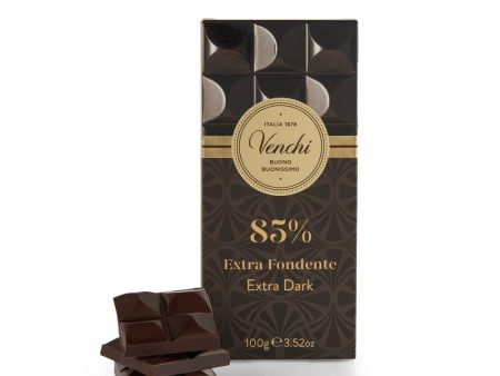 Tableta de Chocolate Negro 85% Cuor di Cacao, 100g - Chocolate Negro de América del Sur y Central - Sin Gluten Hot on Sale