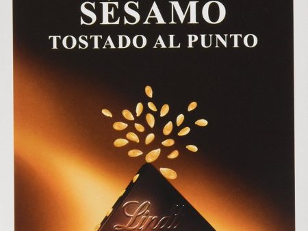 Tableta de chocolate negro Lindt Excellence con sésamo, 100 gr Cheap