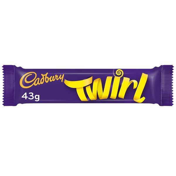 Cadbury Twirl, Barritas Rellenas De Chocolate Con Leche Cadbury En Espirales, 1 x 43 g on Sale