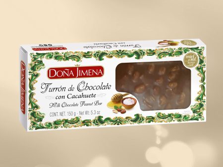 Turrón de Chocolate con Cacahuete Doña Jimena 150g - Crujiente y sin Gluten Online now