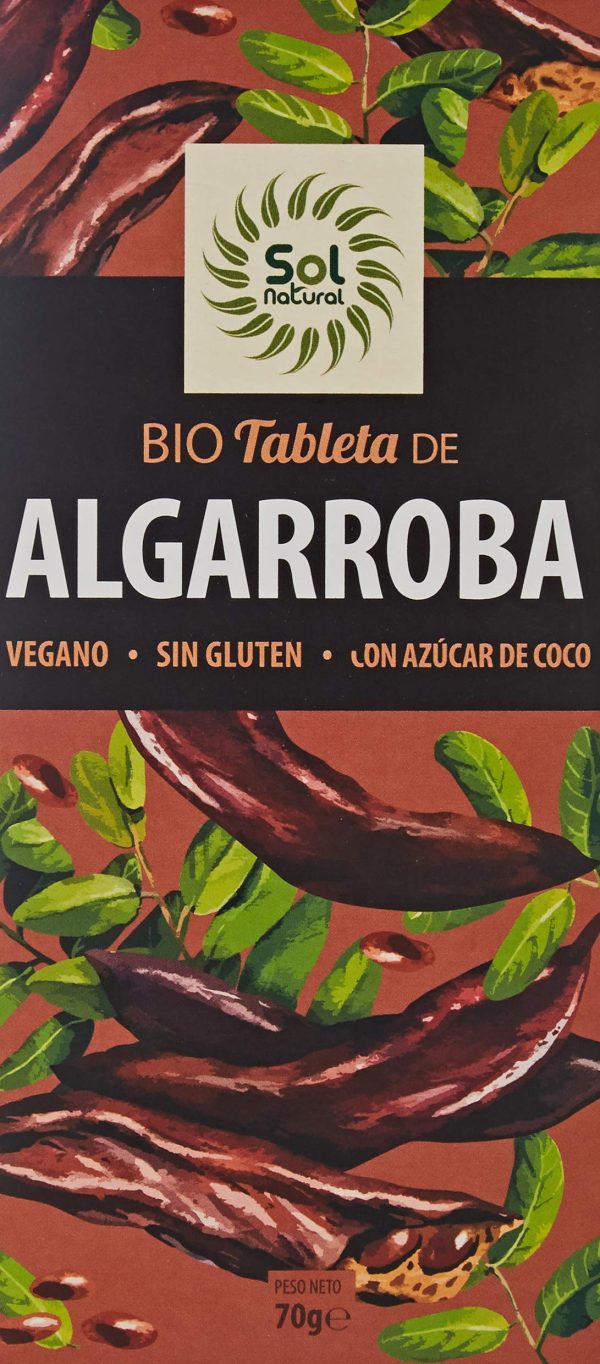 Tableta de Algarroba Bio 70 g de Solnatural Cheap