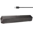 Altavoz de computadora Sanyun SW010, estéreo de alta fidelidad de 8w, conexión USB cableada, DAC incorporada de 16bits, Bluetooth 5.0, mini altavoz para tabletas de computadoras portátiles de pc, negro Hot on Sale