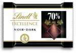 Caja de mini tabletas de chocolate negro Lindt Excellence 70%, 200 tabletas individuales, chocolate intenso y aromático, 1,1kg For Sale