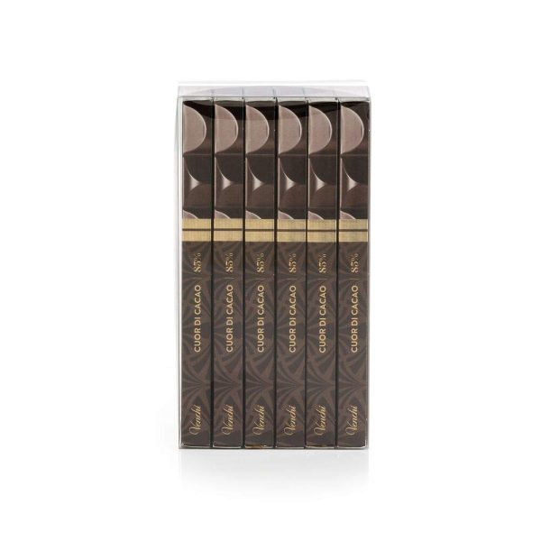 Kit de Tabletas  Cuor di Cacao  85%, 600g - Chocolate negro Centro América del Sur - Sin Gluten - Set de 6 Online Hot Sale